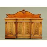 A Victorian mahogany sideboard,