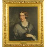 R Buckner, 19th century, oil painting, portrait of Charlotte Julianna Jane,