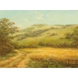 Reginald Brown (born 1921), oil painting on canvas "The Bridlepath", 29 cm x 39 cm, framed, signed.