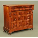 A Victorian mahogany Scottish chest of drawers,