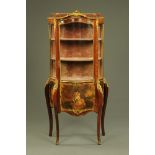 An early 20th century Vernis-Martin style side cabinet,