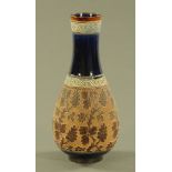 A large Doulton Slater's Patent vase,