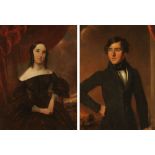 Early 19th century English School, a pair of oil paintings later laid down to board,