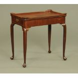 A George II mahogany silver table,