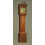 A George III oak longcase clock,