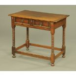 An antique side table,