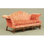 A William and Mary style settee,