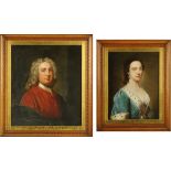 18th century school, pair of oil paintings, portraits of Edward, 9th Duke of Norfolk,