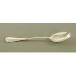 An Edward VII silver rat tail pattern gravy or basting spoon, by Harrison Brothers,