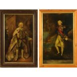 Two 19th century prints "Baron Nelson of the Nile", 69 cm x 41 cm and George III, 60 cm x 35 cm,