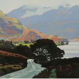 Patrick Cremer, acrylic on canvas "Down To Crummock", 30 cm x 30 cm, signed. ARR.
