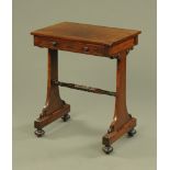 A Regency rosewood side table,