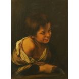 After Bartolome Esteban Murillo, oil painting on canvas "Peasant Boy Leaning on a Windowsill",