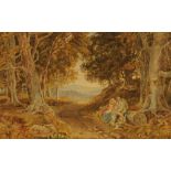 George Barrett Junior (1767-1848), a watercolour "The Edge of the Wood", 9.