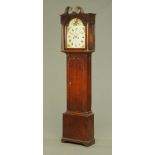 A George III oak longcase clock,