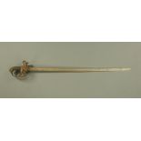 A Victorian officers dress sword, by Duke & Son, Wellington Place, Hastings, with engraved blade,