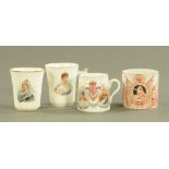 A Victorian Doulton Burslem Diamond Jubilee commemorative mug,