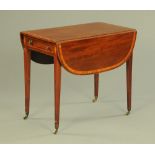 A George III mahogany Pembroke table,