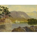 Edward Horace Thompson (1879-1949), a watercolour "Friars Crag Derwentwater 1927", 20 cm x 27 cm,