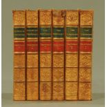 Six volumes "Thackeray" London 1859 Bradbury & Evans.