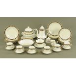 A Bavarian Winterling Marktleuthen dinner and tea service, comprising 5 dinner plates,