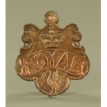 A Royal Liver Insurance Fire Insurance plaque, circa 1800,