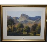 Dennis Oakes, watercolour, Lakeland or Mountainous stetting, mounted framed and glazed, 29.