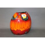 A Poole pottery delphis pattern ovoid vase,