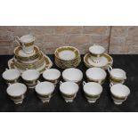A Royal Stafford bone china Park Lane pattern tea service (38 pieces),