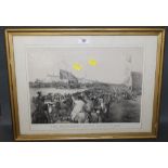 After J Rooke, 19th century lithograph by M & N Hanhart, entitled "The Whitehaven Races,