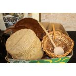 A box of mixed African and other wooden ware including bowls (one boxful).