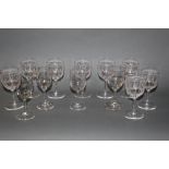 A small quantity of miscellaneous glassware's to include Liz Moore style wine glasses