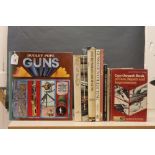 Nine books on guns,