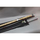 Daiwa Amphorus Whisker Osprey salmon fly rod, Spey casting special, in three sections, 15',