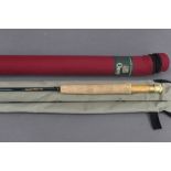 Orvis Trident TL Tipflex trout fly rod, in two sections, 9', Line 6.