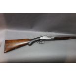 William Wallas Wigton a 12 bore side by side shotgun, with 30" Damascus barrels,