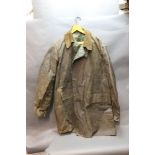 Barbour an early waxed jacket, with label J Barbour & Sons Ltd, Simonside, South Shields,