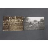 A photographic print of The West Cumberland Otter Hounds near Aspatria,