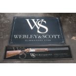 Webley and Scott two doormats, measuring 85 cm x 121 cm and 31 cm x 131 cm.