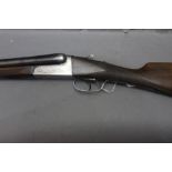 Sabel 12 bore side/side shotgun with 27" barrels, cylinder and improved choke, boxlock, ejector,