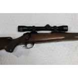 BSA cal 30-06 bolt action rifle, fitted with a Pecar Berlin 4 x 35 telescopic sight. Serial No.
