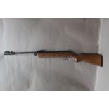 BSA Meteor cal 22 break barrel air rifle, the 15 1/4" barrel fitted with open sights. Serial No.