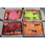 Four boxes of Octopus bait sea fishing jigs.