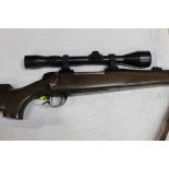 BSA cal 7 mm Magnum bolt action rifle, fitted with a Pecar Berlin 4-10 telescopic sight. Serial No.