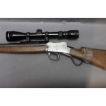 A BSA Martini action cal 22 LR rifle,