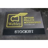 Webley Air Guns, a doormat measuring 85 cm x 121 cm.