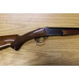 BSA 12 bore single barreled shotgun with a 32" barrel, improved choke, 3" chamber,