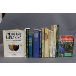 Seventeen books on fishing to include Dying and Bleaching Natural fly tying materials.