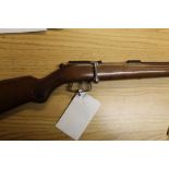 A Manu-Arm 410 single barrelled bolt action shotgun, having a 25 1/2" barrel,