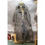 Two Barbour Burghley waxed jackets, Size C42.